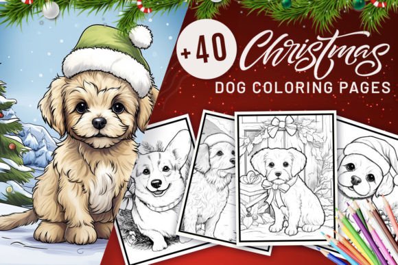 Download Christmas Dog Coloring Pages - Premium Resources