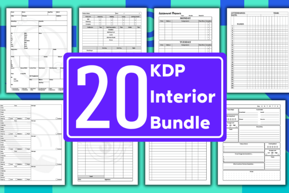 Download KDP Bundle Pack 20 Editable Templates - Editable template Collection