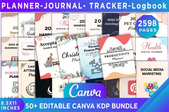 Download 50+ Editable Canva Kdp Bundle - Premium Bundle