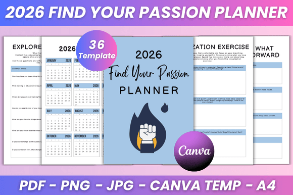 Download 2026 Find Your Passion Planner Kdp - Find your passion planner Collection