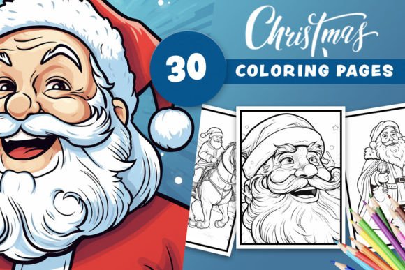 Download Christmas Coloring Pages, Santa Claus - Premium Resources